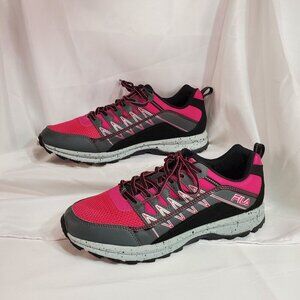 Fila Evergrand Trail 21.5 Womens Sneakers Running Shoes Size 11 Pink Back Grey